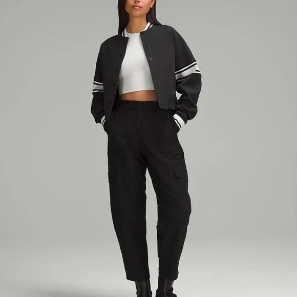 lululemon athletica Black Varsity Jacket S - Picture 2 of 7